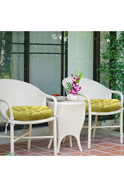 FABRİCAHOME Yuvarlak Sandalye Minderleri, İç & Dış Mekan Yer Oturma Minderler...