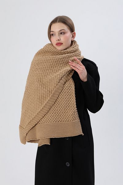 Sheilar Basket Knitted Knitwear Shawl