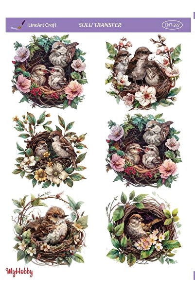 LİNEART Lineart Sulu Transfer LNT327 25x35cm, Dekopaj