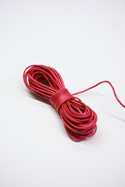 Dokumarkt 2 mm Round Waxed Cord - Waxed Cotton Round Cord Lacing - 10 Meters
