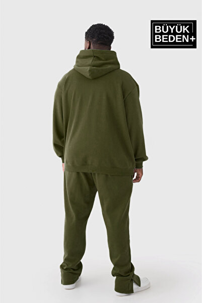 Superlife Ανδρικό χειρόγραφο Brooklyn Printed Plus Size Λεπτό μπλουζάκι με κουκούλα SPR25BSW58