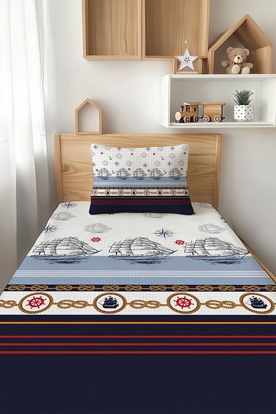Şen Dekorasyon Sailor 4 Seasons Children's Pique Set