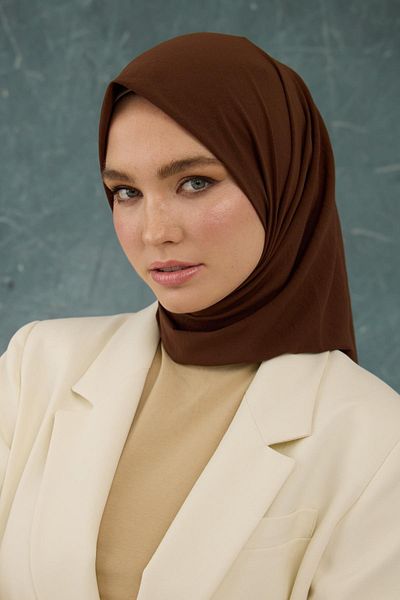 İpekhan Πικρό καφέ Comfy None Scarf - 10001-01