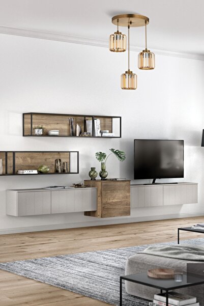 Avonni Bottle Modern Avize E27 36W 30cm Metal Eskitme Avonni-FZ-7383-3Y-E