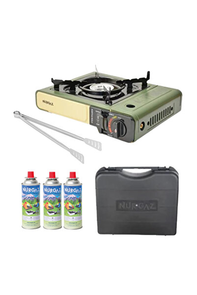 NURGAZ Portatif Ocak Ng 501 +3 Adet 220GR Ocak Kartuşu