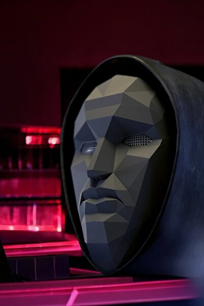 3D Squid Game Yönetici Maskesi ( 20x12 cm )