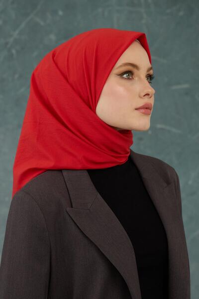 İpekhan Red Comfy None Scarf - 10001-13