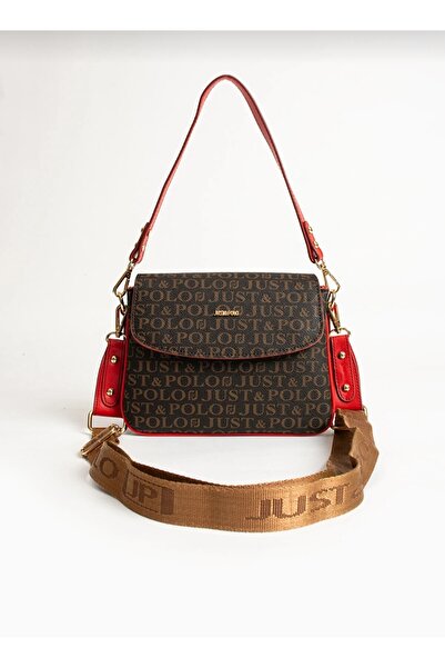 çantamgelsin Just Polo Women's 4-Bolmed Shoulder and Crossbody Bag