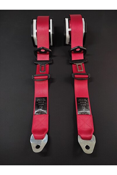 SS Oto Oto Emniyet Kemeri Universal KIRMIZI 3 Nokta Otomatik(SADECE MAKARA) 1...