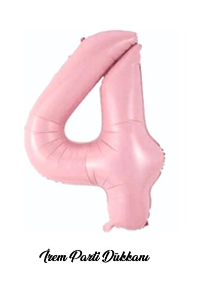 İrem Parti Dükkanı بالون أرقام وردي 4 سنوات 76 سم 34 بوصة