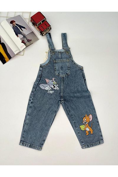 Mişsa Bebe Boy's Jeans Salopet Slopet 2-5 Years