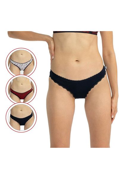 U.S. Polo Assn. Slip Nova din bumbac din 3 piese pentru femei - MER.6.GJ.J6.777.4.QX.El3.W1.YDD