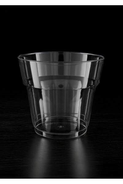 Home 100 Adet Kristal Sert Plastik Şeffaf Pet Bardak 180 CC