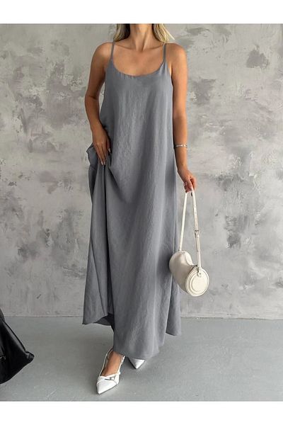 sportiness Βαμβακερό Φόρεμα Casual Poplin με λουράκι