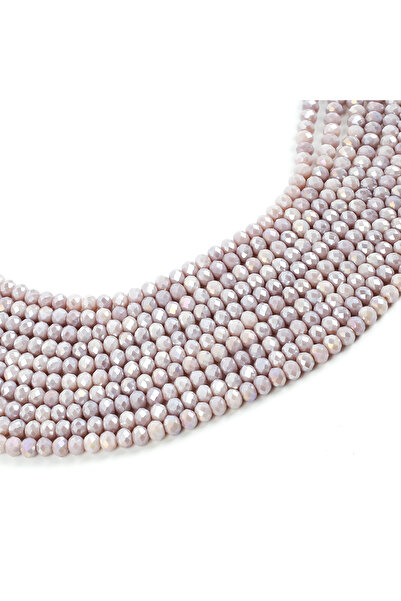 yfhobi 1 Dizi (67-70 Adet) - 8 mm Yassı Kristal Cam Boncuk Dizisi Mat Janjanl...