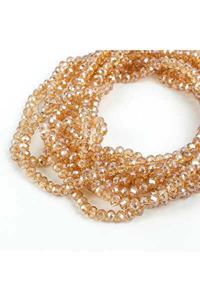 yfhobi 1 Dizi (67-70 Adet) - 8 mm Yassı Kristal Cam Boncuk Dizisi Şeffaf Janj...