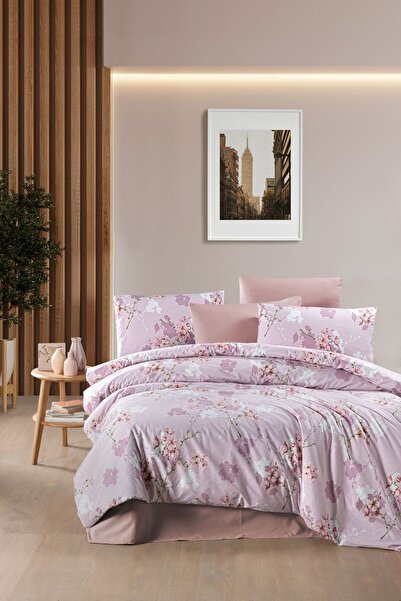 Yağmur %100 Pamuklu Çift Kişilik Nevresim Takımı 200x220 cm
