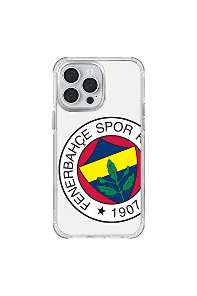 Fenerbahçe iPhone 14 Pro Max Uyumlu Fenerbahçe Büyük Logo Şeffaf Telefon Kılıfı