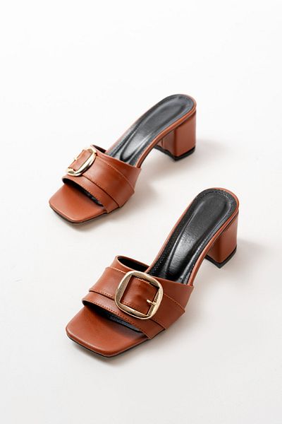 marinarosse Women's Igo Tan Heeled Slippers