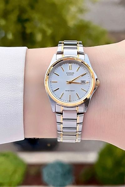 Casio Gold Silver Color Women's Wristwatch