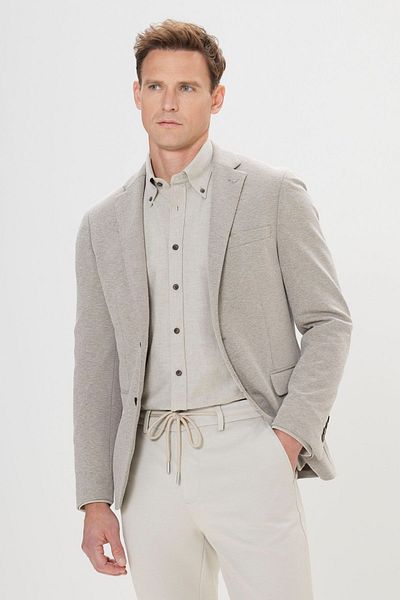ALTINYILDIZ CLASSICS Ανδρικά σακάκια Khaki - 360 Stretching, Slim Fit, Mono Collar