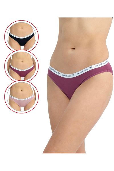 U.S. Polo Assn. Slip pentru femei Nova din bumbac din 3 piese - MER.6.GJ.J6.777.4.QX.El3.W6.YDD