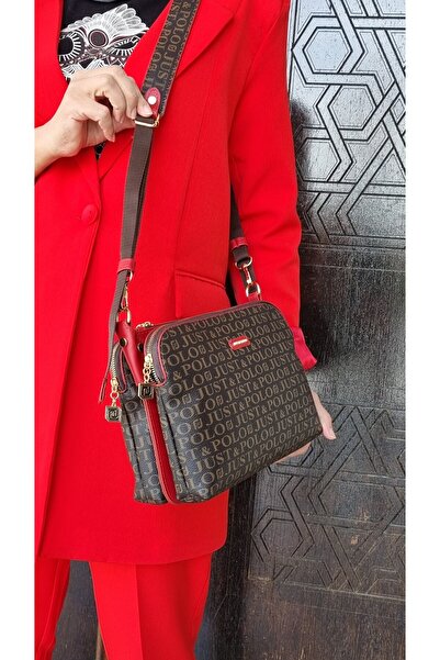 çantamgelsin Just Polo Women's 6-Section Shoulder and Crossbody Bag