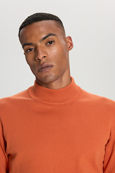 ALTINYILDIZ CLASSICS Чоловічий бавовняний светр стандартного крою, нормального пошиття, з напівкомірцем