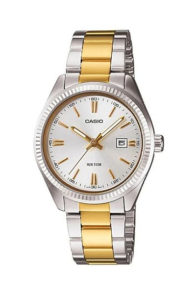 Casio Gold Silver Color Women's Wristwatch