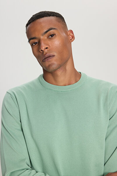 ALTINYILDIZ CLASSICS Sıcak Tutan Pamuklu Standart Fit Normal Kesim Bisiklet Yaka Triko Kazak