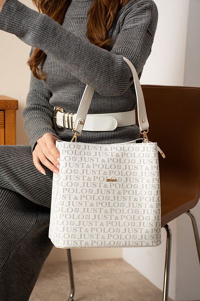 çantamgelsin JUST POLO FEMEI GEANT DE UMAR ȘI CROSSBODY CU 6 SECȚIUNI