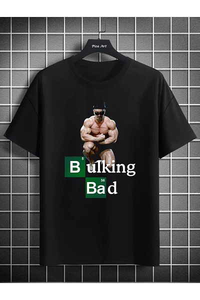 Pisa Art Μαύρο μπλουζάκι Walter White Printed