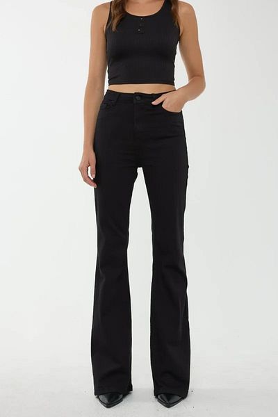 LİMABEL Gizem Milano - Lara - Pamela Gloria Women's Yellow Rabbit Leg Jean Toparlayıcı