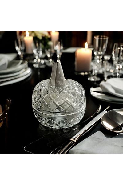 AYZ HOME Crystal Glass Handmade Design Napkin Holder/Invitation -Organization-Wedding -Engagement Napkin Holder
