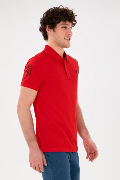 U.S. Polo Assn. Red Men's Basic T-Shirt -50284633-VR030