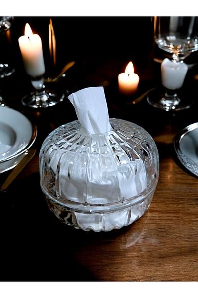 AYZ HOME Crystal Glass Handmade Design Napkin Holder/Invitation -Organization-Wedding -Engagement Napkin Holder