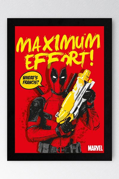 Saturn Pictură înrămată de Deadpool - Pictură poster film Marvel