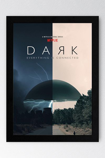 Saturn Tablou înrămat cu serie întunecată - Tablou poster