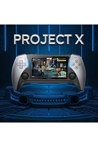 Yellowtech Yeni Proje X: 4.3 Inç Ips Ekranlı, Çift Joystickli Retro Ps1 Arcade Hd Oyun Konsolu