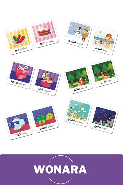 Wonara Hand-Eye Coordination Support Fun Opposite Concepts Set with Educational Intelligence Developer Family