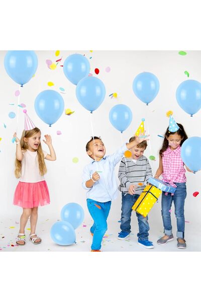 VIP Balon 15’li Mavi Balon – Helyum Uyumlu, Kaliteli ve Dayanıklı