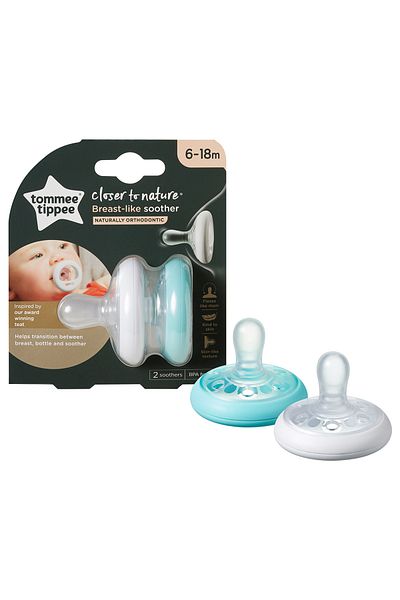 tommee tippee 6-18 Months Breast-Like Silicone Pacifier - Pack of 2