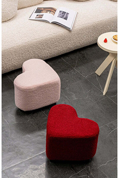 KURLUMOBİLYA Kalpli bench puf (Sevgililer günü ürünü)