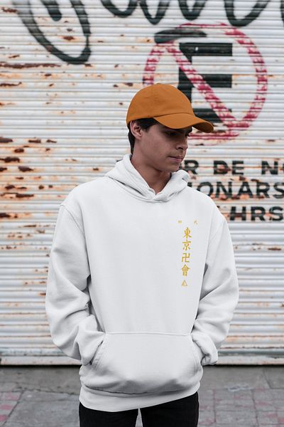 SEVBANO Design Anime Text Printed Unisex Oversize Hoodie