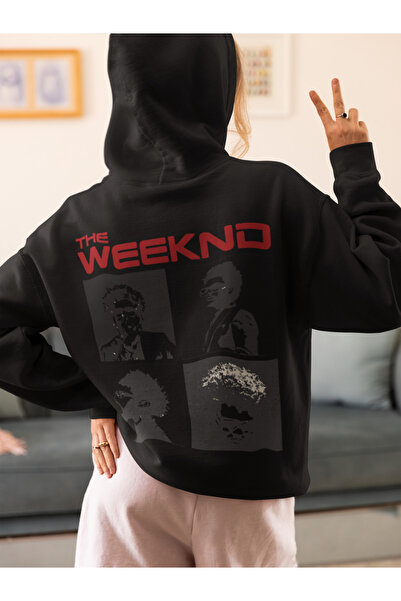 SEVBANO هودي مغني رابر كبير الحجم مطبوع للجنسين من Design The Weeknd