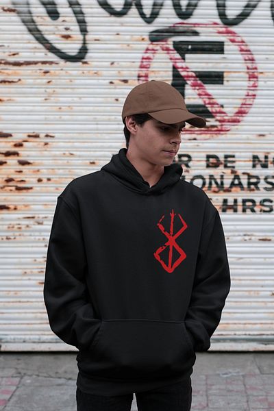 SEVBANO Berserk Printed Unisex Oversize Anime Series Hoodie