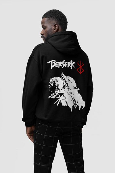 SEVBANO Berserk Printed Unisex Oversize Anime Series Hoodie