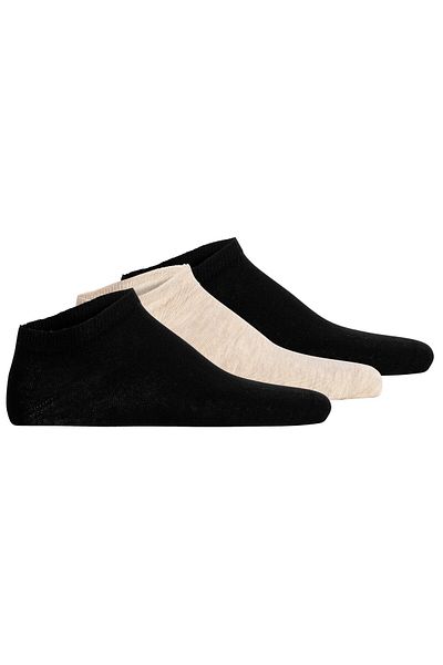 Hudson Unisex Sneakersocken, 3er Pack - Easy, Komfortbund, kurze Socken, einfarbig