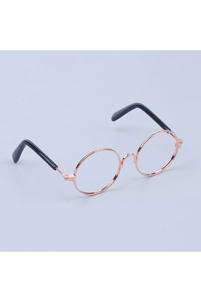 Choice Gold Diy Doll Dressing Accessories High Quality 20cm Exo Dolls Glasses 3 Color Round Frame Lensless