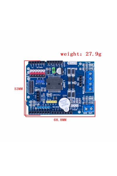 Choice L298p Shield R3 Dc Motor Driver Shiled Board Module 2a Dual Full Bridge H-bridge 2 Way For Arduin...